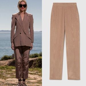 Heidi Merrick Straight Pant Blush Moire Size 6